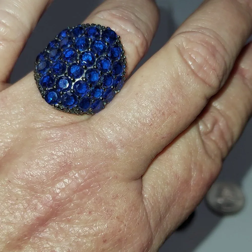 BLUE SPINEL RING - Picture 3 of 3